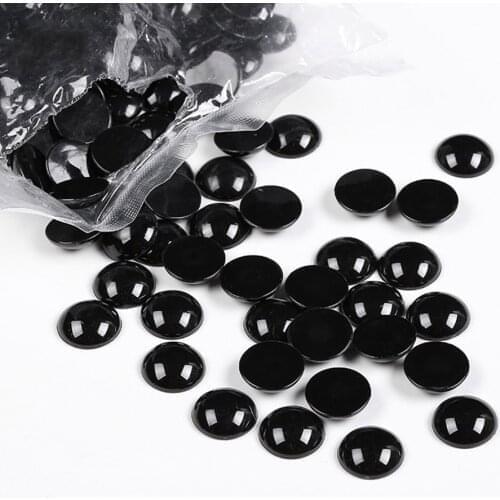 100pcs/Pack 3-12mm Black Plastic Safety Eyes For Bear Doll Animal Puppet Crafts Children Kids DIY Toys Dolls Accessories Gift