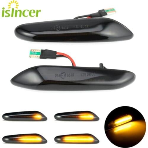 2x Led Dynamic Side Marker Turn Signal Light Indicator Blinker Lamp Signal Lamp For BMW E90 E91 E92 E60 E87 E82 E46 Error Free
