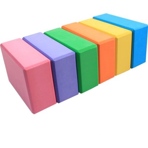 5 Colors Pilates EVA Yoga Block Brick Sports Exercise Gym Foam Workout Stretching Aid Body Shaping