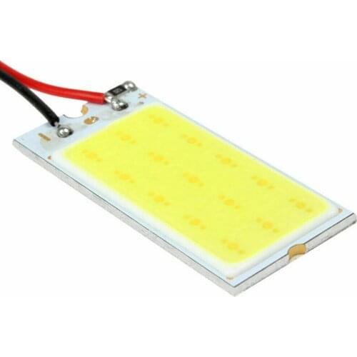 5pcs / 10pcs White Cob 15Led Flat Car Interior Dome Bulb T10 Color Light 12v Light Via Panel Ceiling Lights Interior Lamp