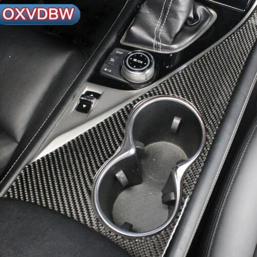 For Infiniti Q50 Q60 accessories Center Console Carbon Fiber Refit Car Interior Water glass panel Decor Decoration Sticker