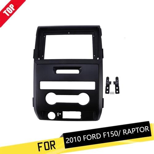 LONGSHI 9 Inch Car Fascia for Ford Raptor F150 2009 2010 2011 2012 2013 2014 2Din Fascia Fitting Adaptor Panel Frame Kit