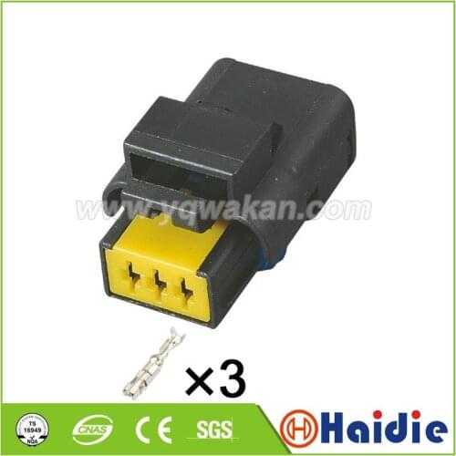 Free shipping 5sets 3Pin 1.5series Auto Waterproof Female Plug 211 PC032S0049 Socket Electric Cable Connector 211PC032S0049