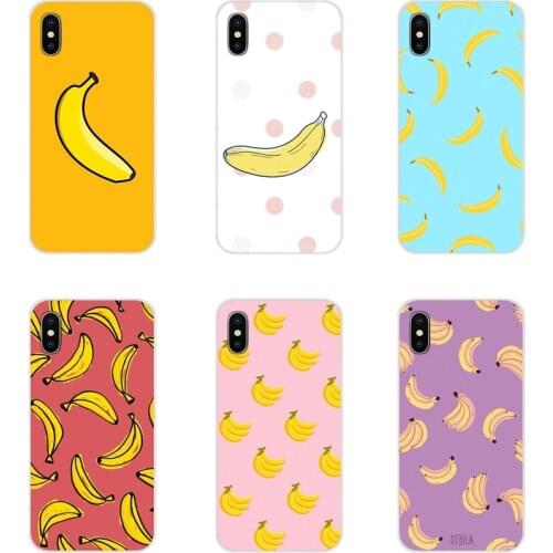 Cartoon cute Fruit Yellow Banana For Xiaomi Redmi Note 3 4 5 6 7 8 Pro Mi Max Mix 2 3 2S Pocophone F1 Transparent TPU Shell Case