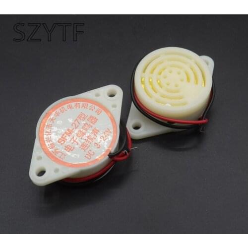 DC3-24V Industrial Continuous Sound Electronic Alarm Buzzer 85dB Discount 50 White
