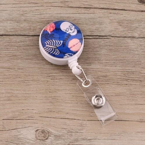 JF760 Human Organs New Arrival High Quality Retractable Nurse Badge Reel Clip Doctor Students Name Tag ID Card Badge Holder