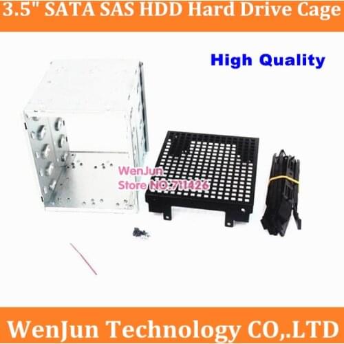 PC DIY 5.25" to 3.5" SATA SAS HDD Hard Drive Cage Adapter Tray Caddy Rack Bracket For 3x 5.25" CD-ROM Slot Internal or External