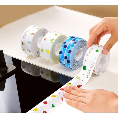 Kitchen Sink Waterproof Sticker Anti-mold Waterproof Tape Bathroom Countertop Toilet Gap Self-adhesive Seam Stickers