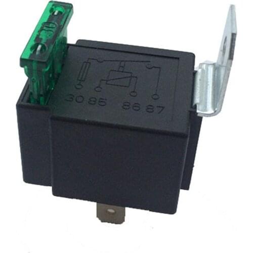 12V 30A 4 Pins Metal Fuse DC Coil Power Supply Normally Open Contact Automotive Relay Car Accessory