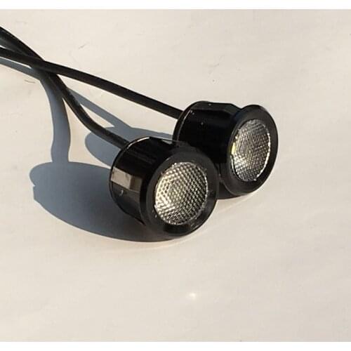 Mini Waterproof 12v Led Car driving fog light DRL Daytime running eagle eye Fog light Reverse Radar design Rear Parking lamp