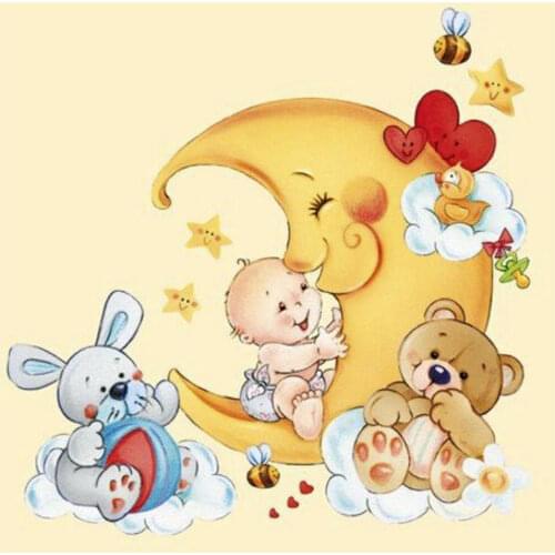 Moon baby cartoon pattern Stamp And metal die Scrapbooking Alphabet Stamp Embossing Craft making Silicone Transparent Stamps