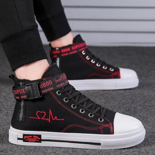 Korea Style Green Trends High Top Canvas Sneakers Men Zipper Design Men Vulcanize Shoes Hip Hop Mens Canvas Shoes Espadrilles