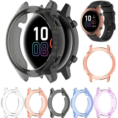 For Huawei honor magic watch 2 46mm 42mm Case Silicone Shockproof Protective Cover Soft Transparent TPU Protector Shell Frame