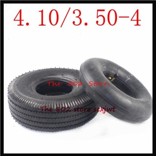 Size 4.10/3.50-4 Tyres 4.10-4 3.50-4 Tires Inner Tube Fit Electric Tricycle, Trolley,Electric Scooter,warehouse Car 10 Inch Tyre