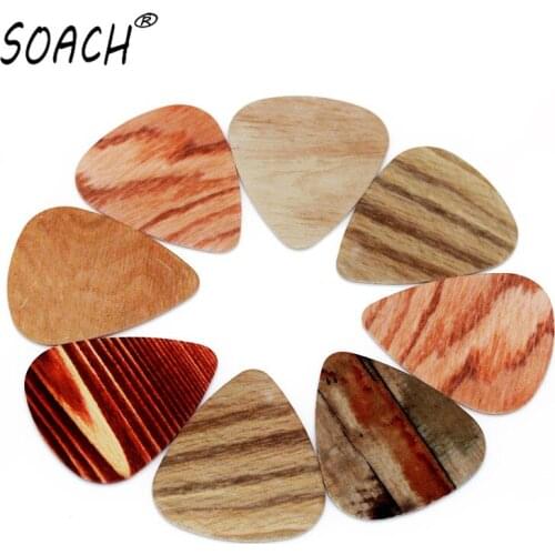 SOACH 50PCS 1.0mm high quality guitar picks two side pick Grain picks earrings DIY Mix picks guitar