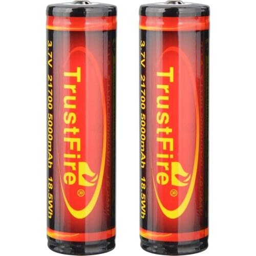TrustFire 21700 40A Lithium Battery 3.7v 5000mAh Rechargeable Li Ion Battery Cell For MC3 2500Lm LED Magnetic Torch Flashlight