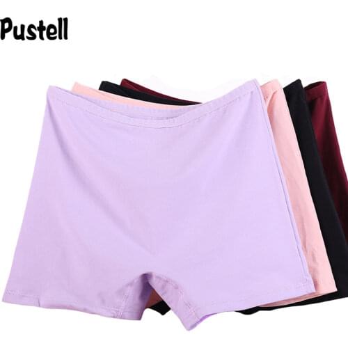 3 Pieces/Pack 6XL Big Size Boyshorts Women Underwear Boxer Female Safety Short Pants Large Size Ladies Cotton Panties