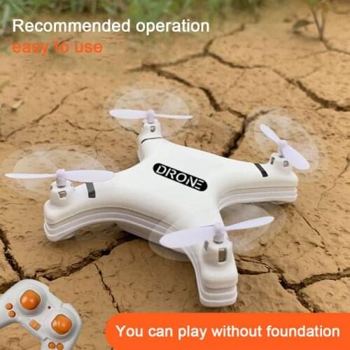 Ultra Mini Remote Control Airplane LED Pocket Drone 2.4G Quadcopter Headless Mode One-Button Return Children Smart Toys Outdoors