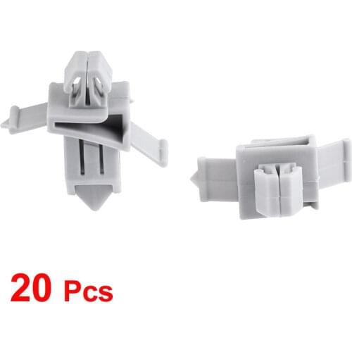 X Autohaux 20 Pcs Gray Plastic Rivet Bumper Lining Trim Panel Retainer Fastener Clips For Toyota Prado