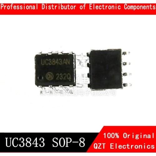 10PCS UC3843 SOP8 3843B SOP UC3843B UC3843A SOP-8 3843 SMD new and original IC Chipset