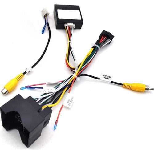 16 pin Car Android Stereo Wiring Harness with Canbus box For Peugeot 3008/2008/ for Citroen C4 for C-Quatre