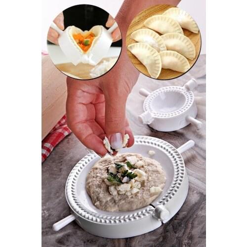 Dumpling Ravioli Maker Press 2 Pcs Baking Mold Kitchenware Pastry Easy-tool For Wrapper Dough Stamp Cutter
