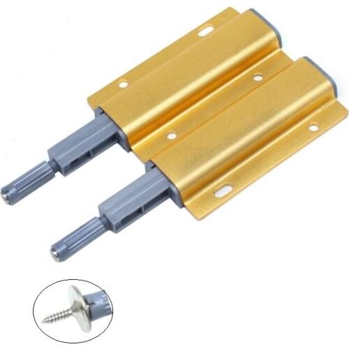 5pcs/lot Aluminum Alloy Push to Open Cabinet Catches Door Stops Magnetic Touch Stop Kitchen Invisible Cabinet Pulls