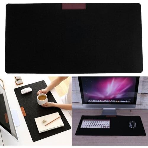 630*330*3mm Table Mat Simple Warm Office Table Computer Mouse Pad Desk Keyboard Game Mouse Mat XL Large Gaming Pads Black