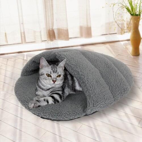 Free Shipping Floor Price Cat Bed Pet Mat For Dogs Warm Cotton Cats House For Pets Puppy Kitten House Pet Furnature Applicable
