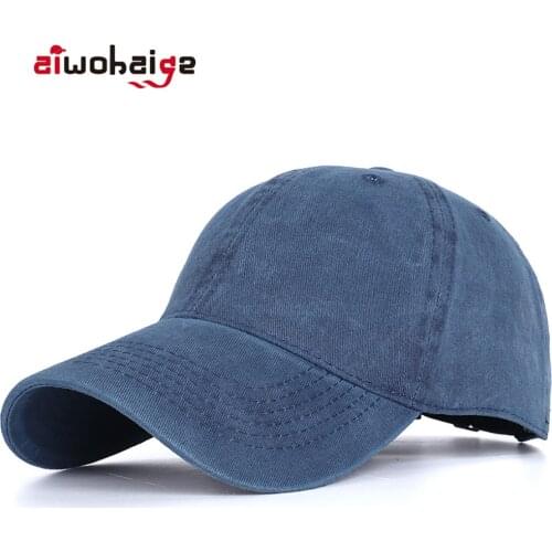 High Quality Washed Cotton Baseball Cap Women Men Vintage Solid Color Snapback Hat Adjustable Outdoor Sport Gorro Bone Trucker