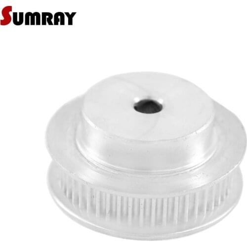 SUMRAY GT2 Pulley Wheel 55T Timing Belt Pulley Bore 5/6/6.35/8/10/12/14mm 7/11mm Width Toothed Belt Pulley for CNC Machine