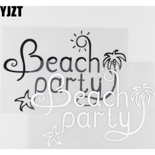 YJZT 17.8X11.7CM Interesting Cartoon Pattern Vinyl Decal Car Sticker Beach Party Decorates Black/Silver 4C-0011