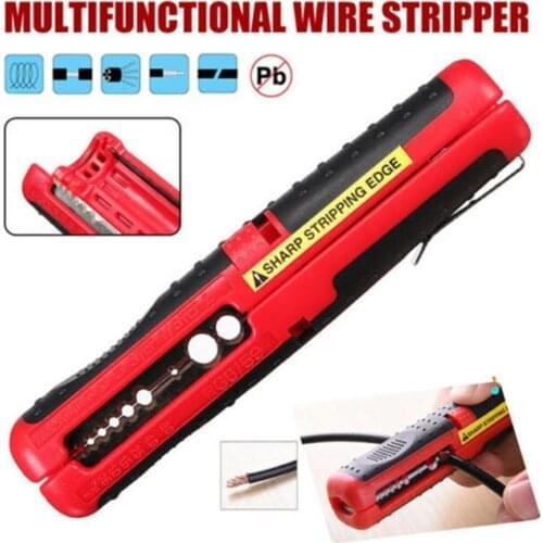 Multifunctional Electric Wire Stripper Sk5 Steel Cable Pen Stripping Pliers Machine Hose Removal For Car Repairs Cutter Cla C9X1