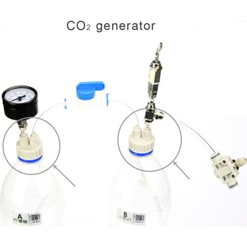 1Pcs Aquarium CO2 System Kit Generator Part Bottle Cap Fish Tank Live Plant DIY Air Diffuser Generator Tool Part Kit