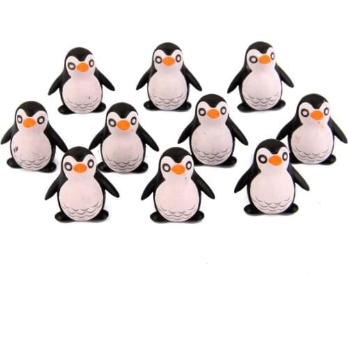 10 PCS Penguins Various Set Miniature Fairy Garden Landscape Terrarium Figurine Bonsai DIY Craft A for Children Gift