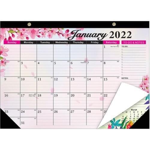 2021 Desk Calendar Hand-Painted DIY Daily Schedule Monthly WorkNote Schedule Wall Calendar Agenda Planner Calendar