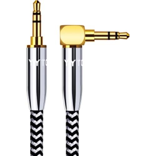 OFC Nylon Aux Cable 3.5mm to 3.5 mm Male to Male Jack Auto Car Audio Cable Gold Plug Kabel line Cord for Headphones Car AUX Cord