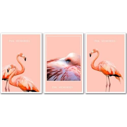Factory wholesale (No Framed) Flamingo Poster Series Canvas Print On Canvas Printing Wall Pictures 12YM-A-637