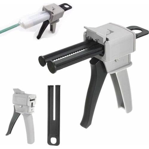 50ml Ab Epoxy Glue Gun Adhensive Mix 1:1 2:1 Manual Dispense Hand Tool Labeling Adhesive For Silica Gel Glues