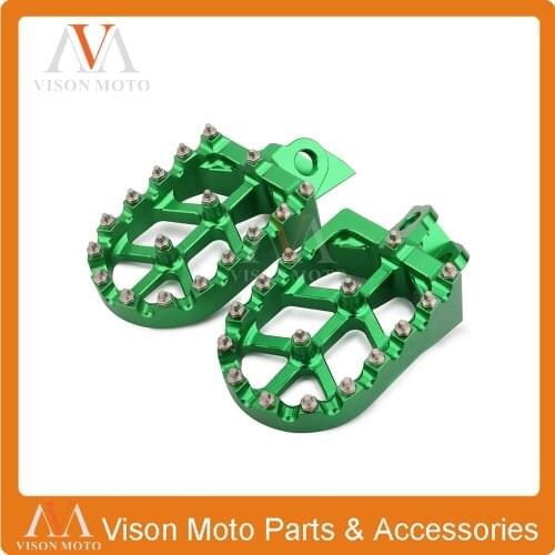 Motorcycle Foot Pegs Rests Pedals For KAWASAKI KX65 KX85 00-07 KX80 KX100 1998 1999 2000 2001 2002 2003 2004 -2007 RM65 RM100
