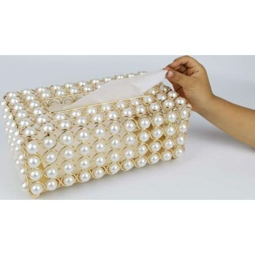 Crystal Glass Tissue Box Cover Home Hotel Car Pen Holder Tools Cosmetic Accessories Desktop Storage Racks Decoration Paper Towel