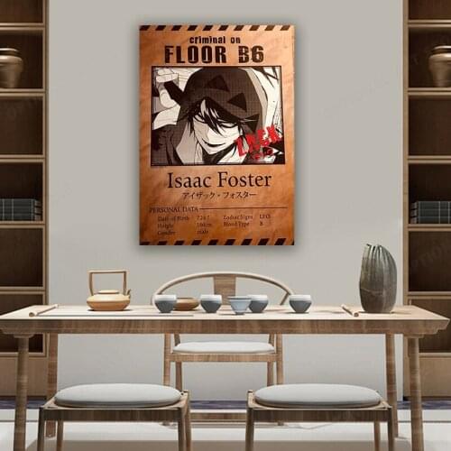 Satsuriku no Tenshi Angels Of Death Anime Canvas Painting Vintage Wall Picture Poster Wall Stickers Home Decoration