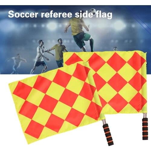 Track Field Flag Soccer Referee Flag Referee Accessories Sport Accessory Match Linesman Equipment Football Bunting Flag