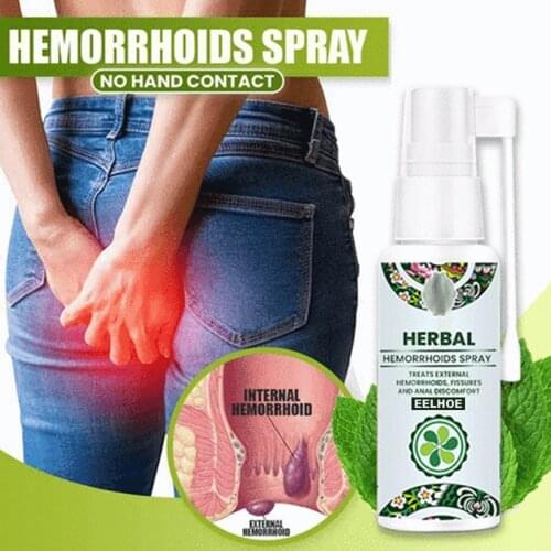 Natural Herbal Hemorrhoids Spray 30ml Pain Relief No Stimulation Hemorrhoid Treatment SDFA88