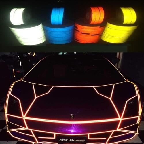 1.5CMX6M Primium Reflective vinyl film for car wheel and body decoration by free shipping Reflective vinyl car sticker