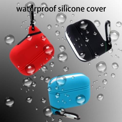 Protable Waterproof Anti-fall Silicone Protective Cover Wireless Earphone Case Dustproof Shell For Airpods Pro Bluetooth Headset