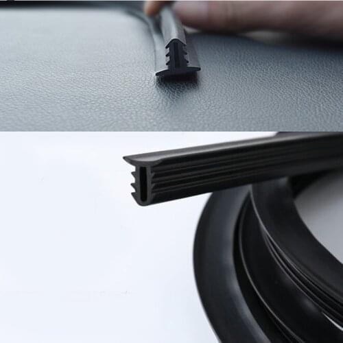 1.6 meters Auto Rubber Seals Universal Windshield Dashboard Soundproof Rubber Seal Strip Auto Sealing Car Panel Seal