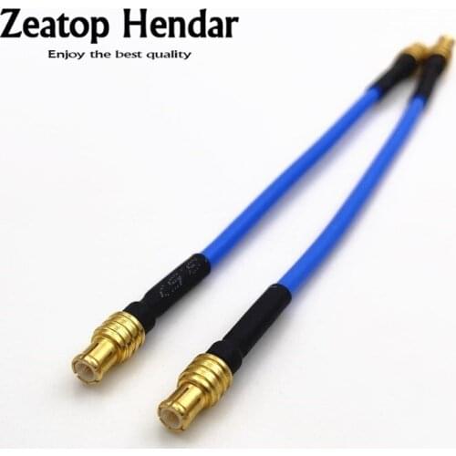 1Pcs MCX Male to Male Semi-rigid RG405 Coax Pigtai Flexible Blue Jacket Jumper Cable MCX M/M Cable 10CM 15CM 20CM
