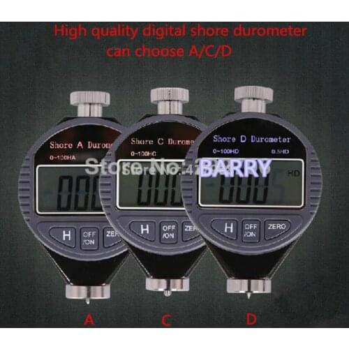 1pcs High quality LX-A/LX-C/LX-D Digital Shore Durometer shore A C D Hardness Tester shore-A(default) shore-C shore-D