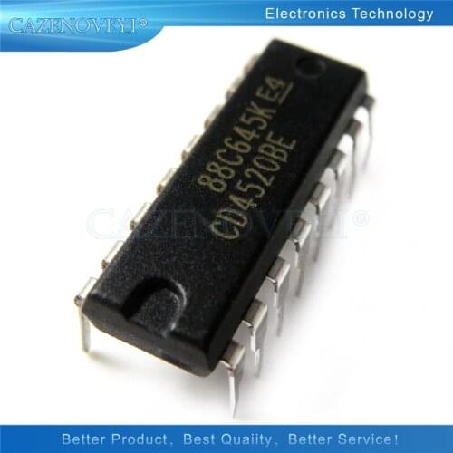 10pcs/lot CD4520BE DIP16 CD4520 DIP new and original In Stock